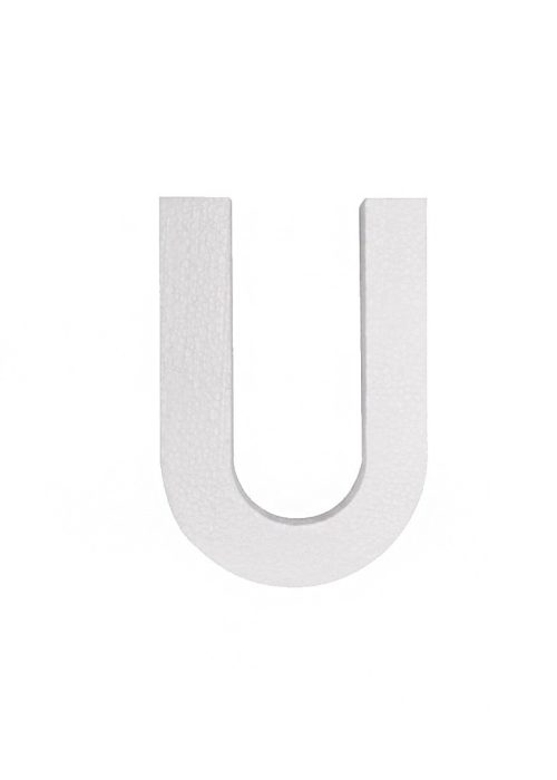 Piepschuim letter U 30cm