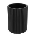 Badkamerbeker polyresin zwart 360ml