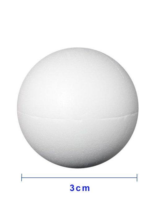 Piepschuim bal 3cm/8 stuks