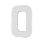 Piepschuim cijfer 0 (30cm)