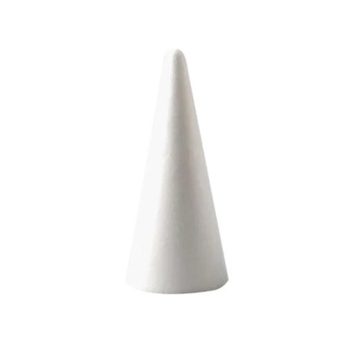 Piepschuim kegel wit D6*15cm
