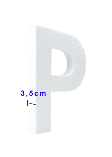 Piepschuim letter P 30cm