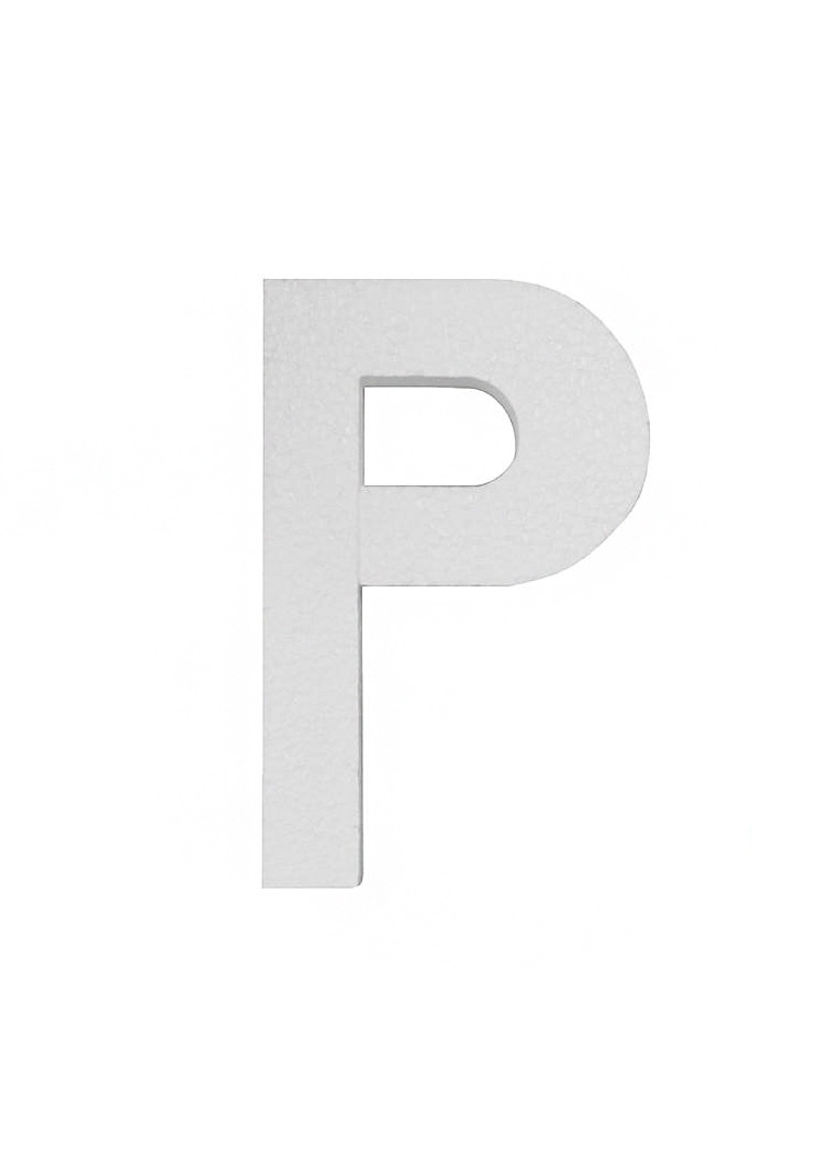 Piepschuim letter P 30cm