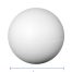 Piepschuim bal wit 9cm/1 stuk