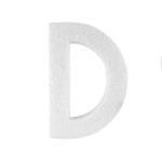Piepschuim letter D 30cm