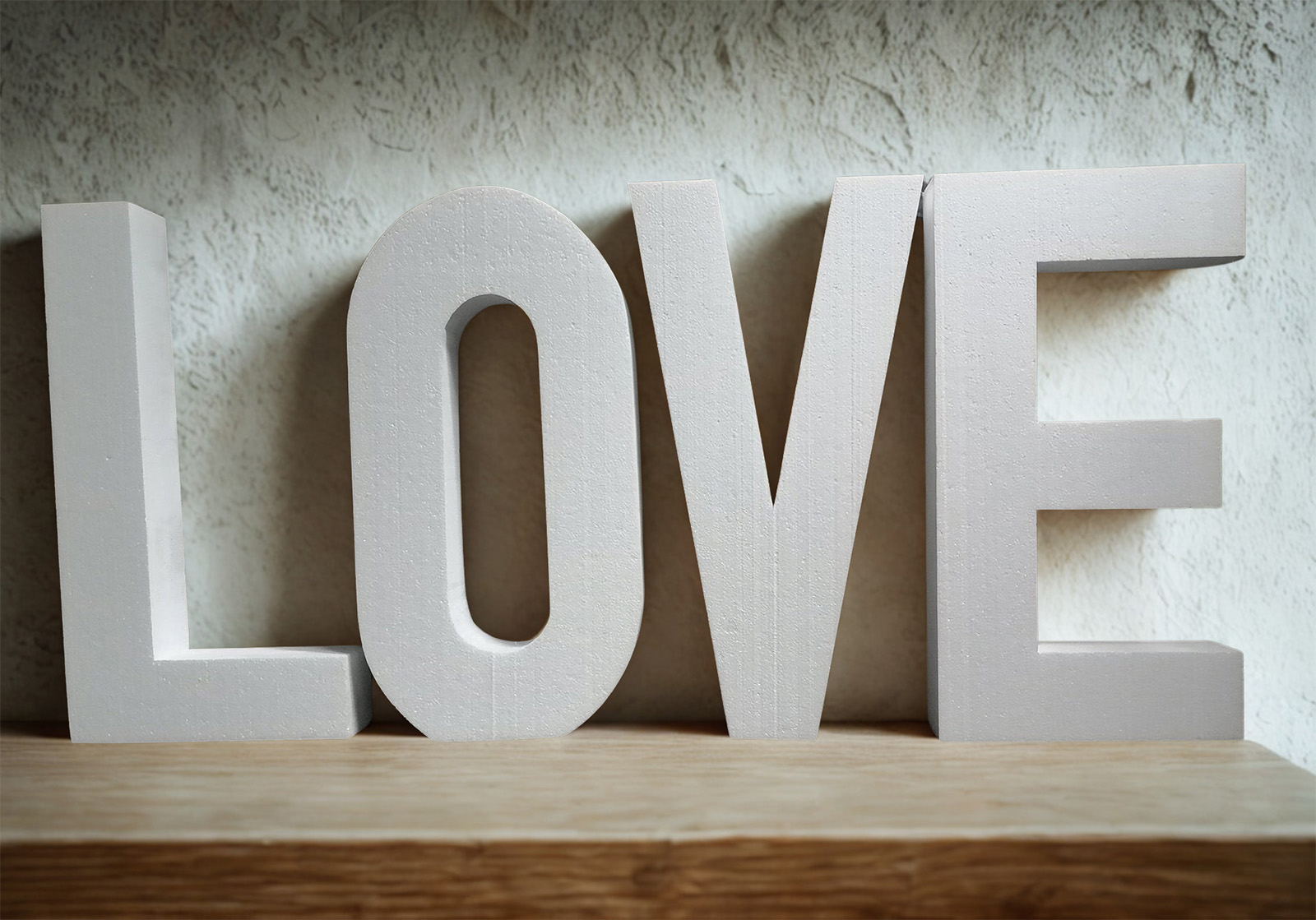 Piepschuim letter I 30cm