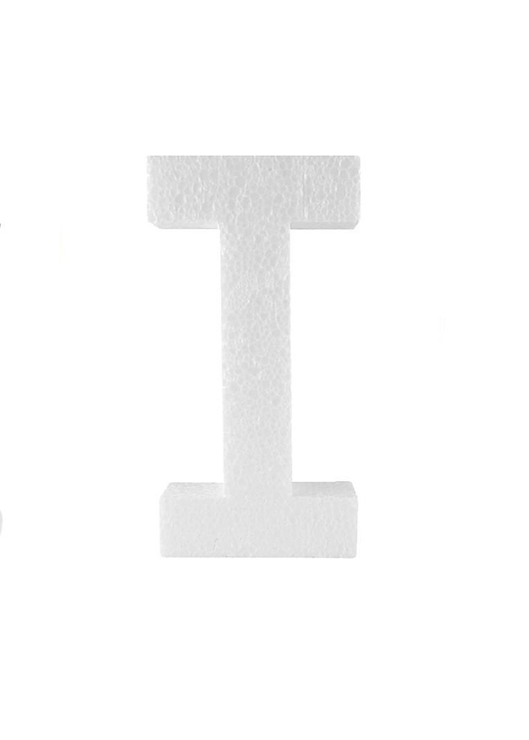 Piepschuim letter I 30cm