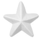 Piepschuim ster wit 10*10cm