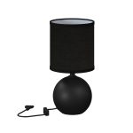 Tafellamp zwart 25cm