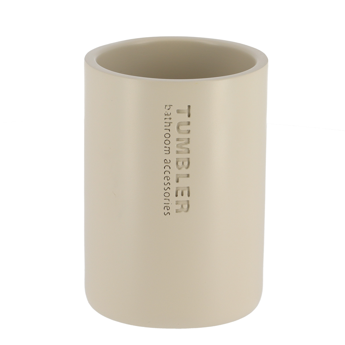 Badkamerbeker polyresin beige 330ml