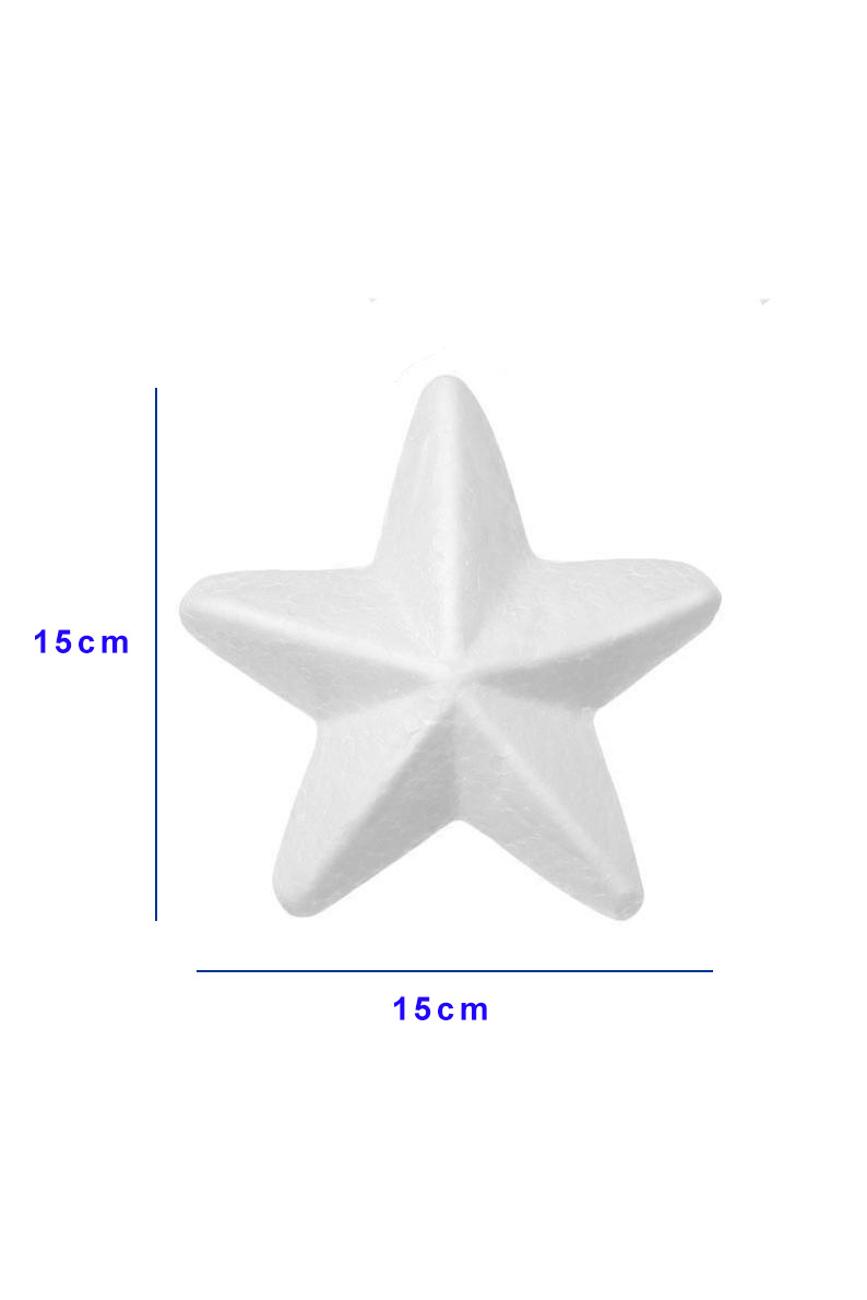 Piepschuim ster 15*15cm
