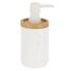 Zeepdispenser polyresin wit naturel 280ml