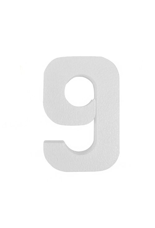 Piepschuim cijfer 9 (30cm)