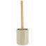 Toiletborstel met houder polyresin beige-naturel