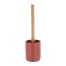 Toiletborstel met houder polyresin terracotta-naturel