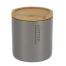 Wattenhouder polyresin bamboe grijs naturel