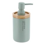 Zeepdispenser polyresin Eucalyptus-groen naturel 280ml