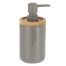 Zeepdispenser polyresin grijs naturel 280ml