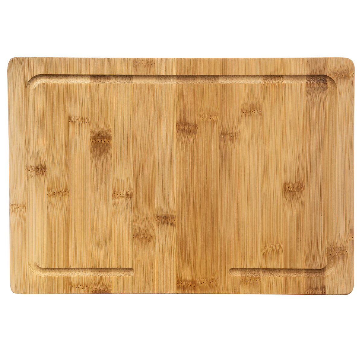 Bamboe snijplank met stoprand 35x24x4cm