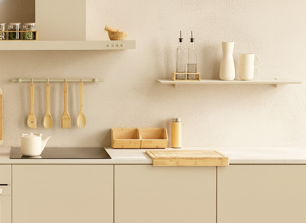 Bamboe snijplank met stoprand 35x24x4cm