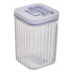 Voorraadbus kunststof transparant-wit 0,9L