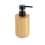 Zeepdispenser bamboe zwart-naturel 200ml