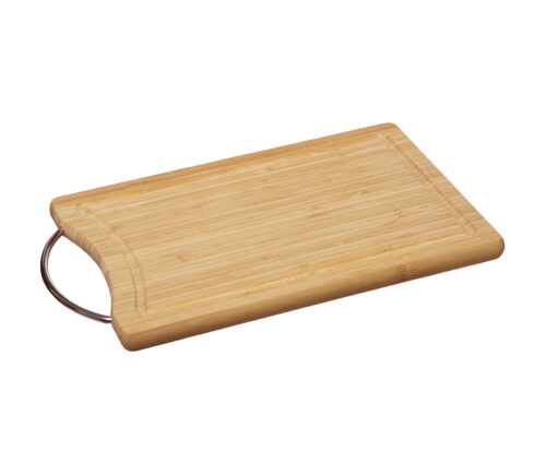 Snijplank bamboe met RVS handvat 33*20cm