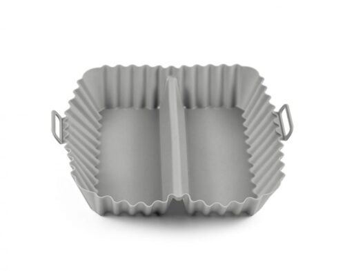 Bakvorm airfryer siliconen 2-compartiment 20x20x5cm