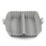 Bakvorm airfryer siliconen 2-compartiment 20x20x5cm