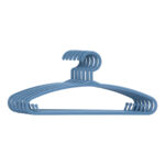 Kinderkledinghangers blauw 28,5cm 6st