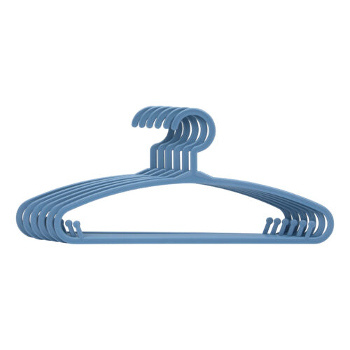 Kinderkledinghangers blauw 28,5cm 6st