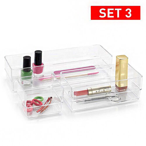 Lade organizer kunststof 3-delig