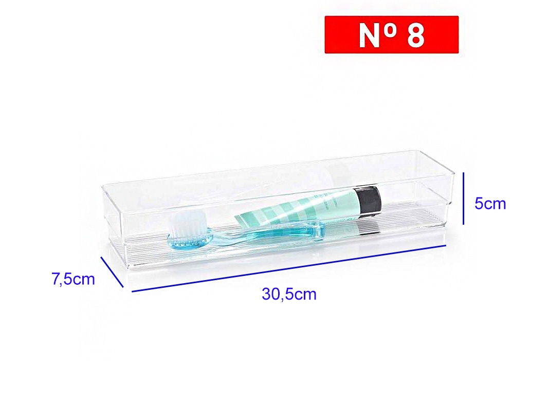 Lade organizer kunststof 30,5x7,5x5cm