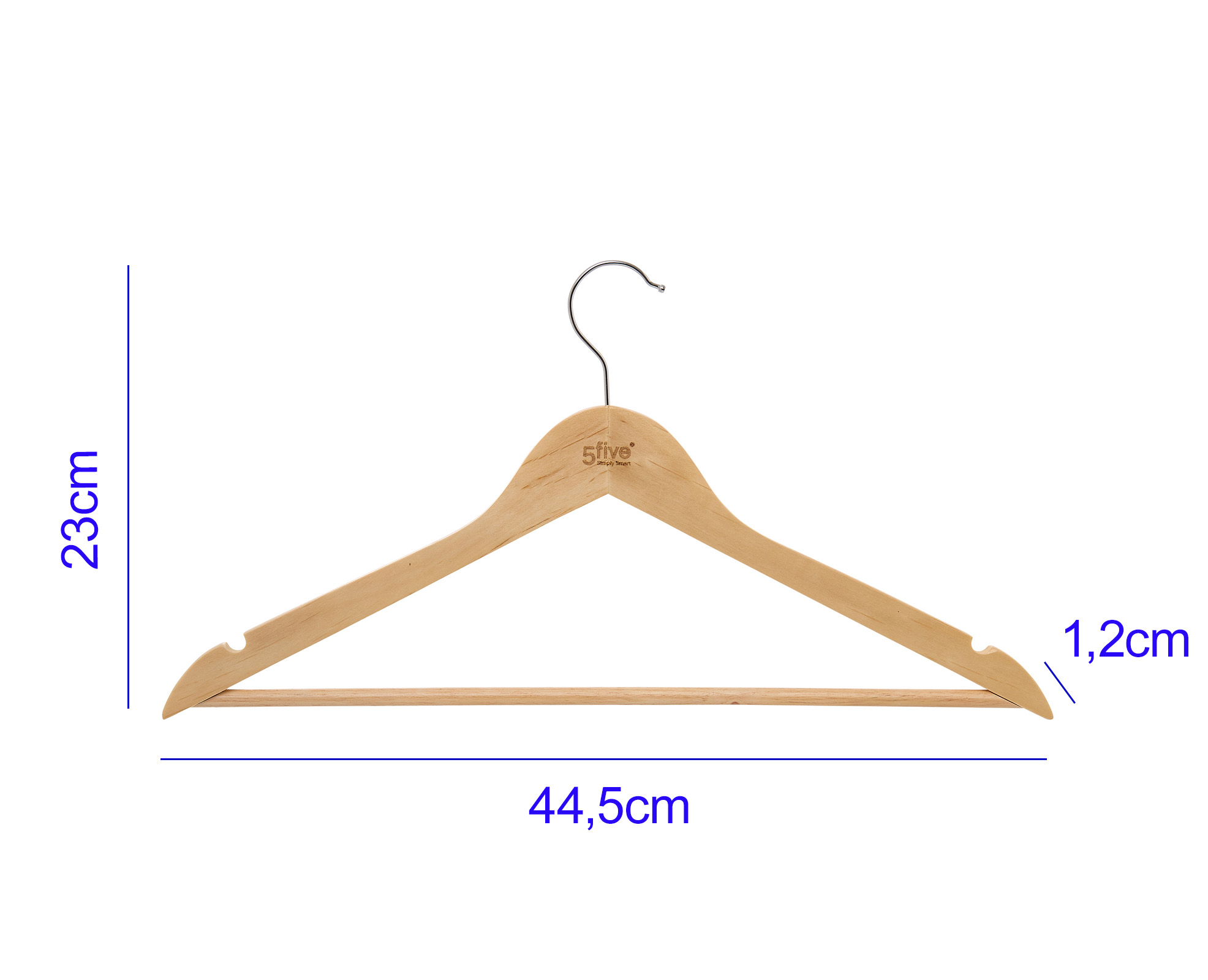 Houten kledinghangers 4 stuks