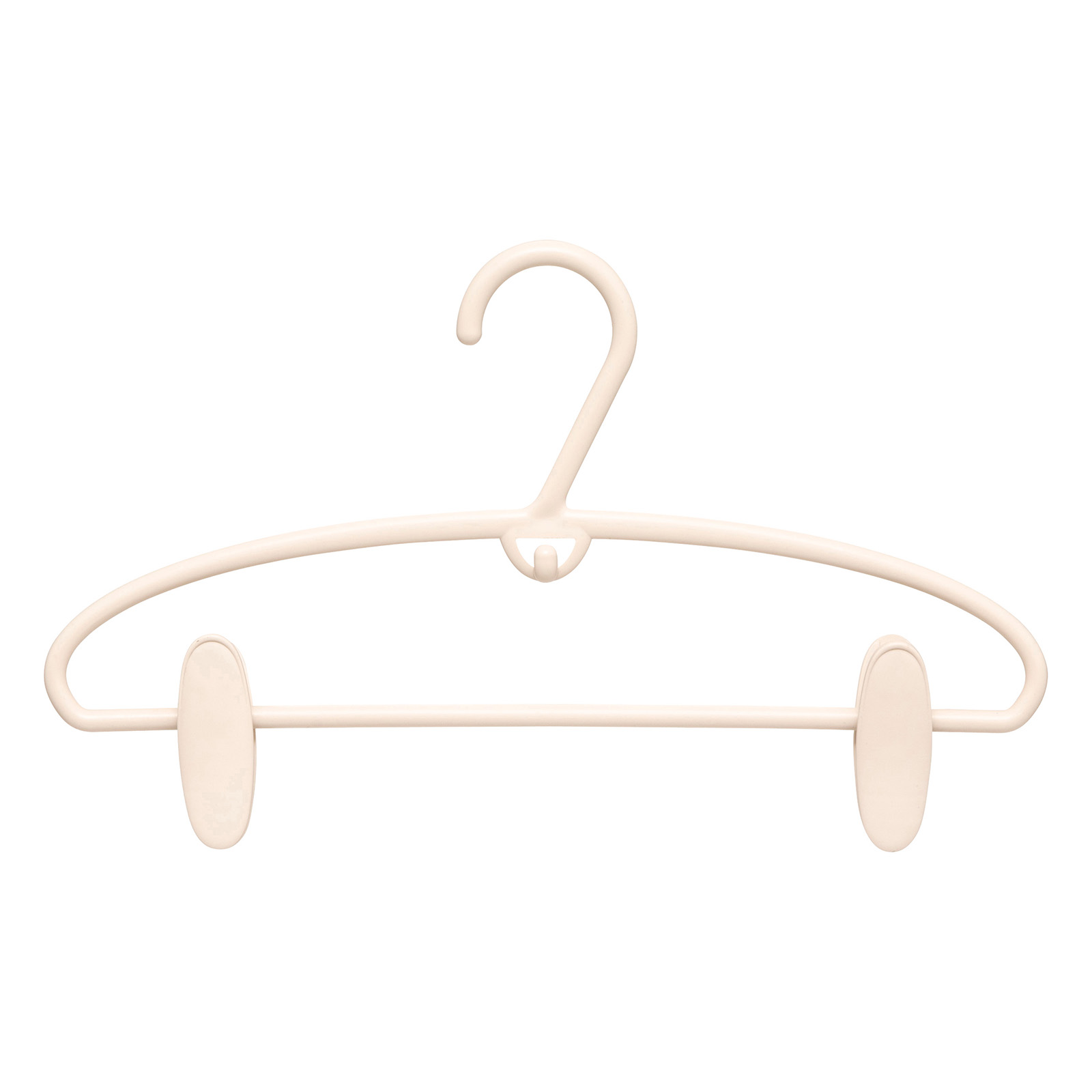 Kledinghangers met clips kunststof 34,4cm 4st