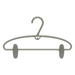 Kledinghangers met clips kunststof 34,4cm 4st