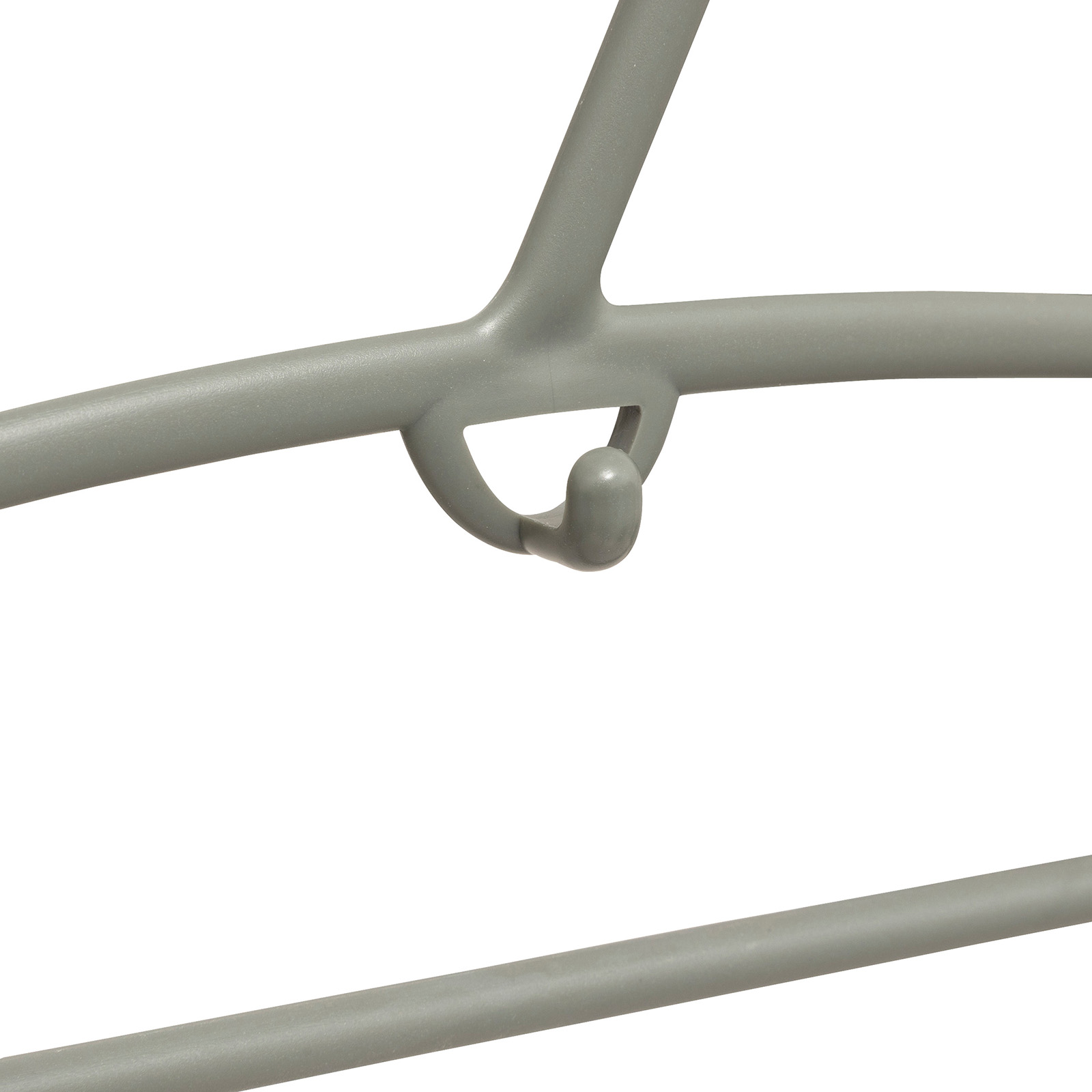 Kledinghangers met clips kunststof 34,4cm 4st