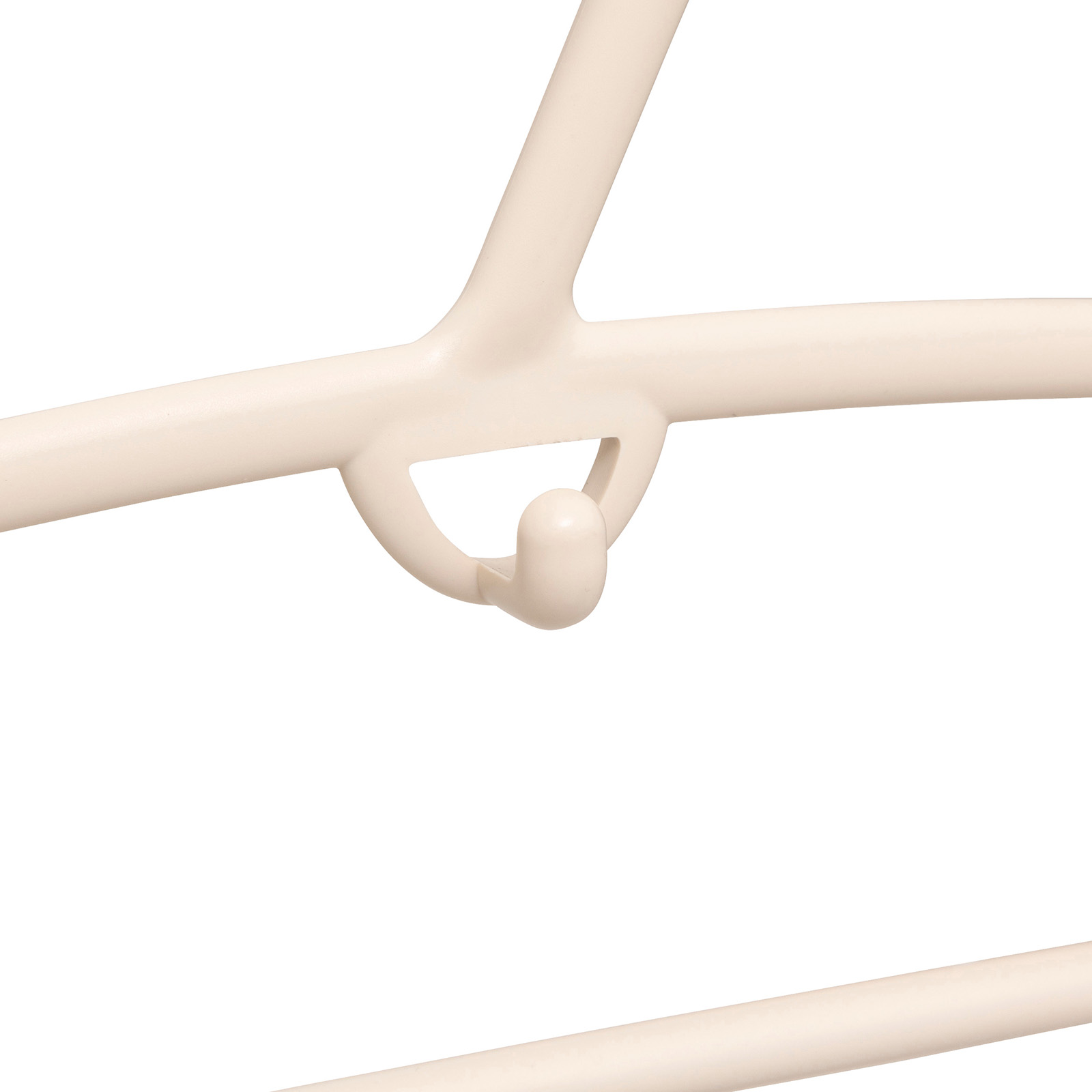 Kledinghangers met clips kunststof 34,4cm 4st