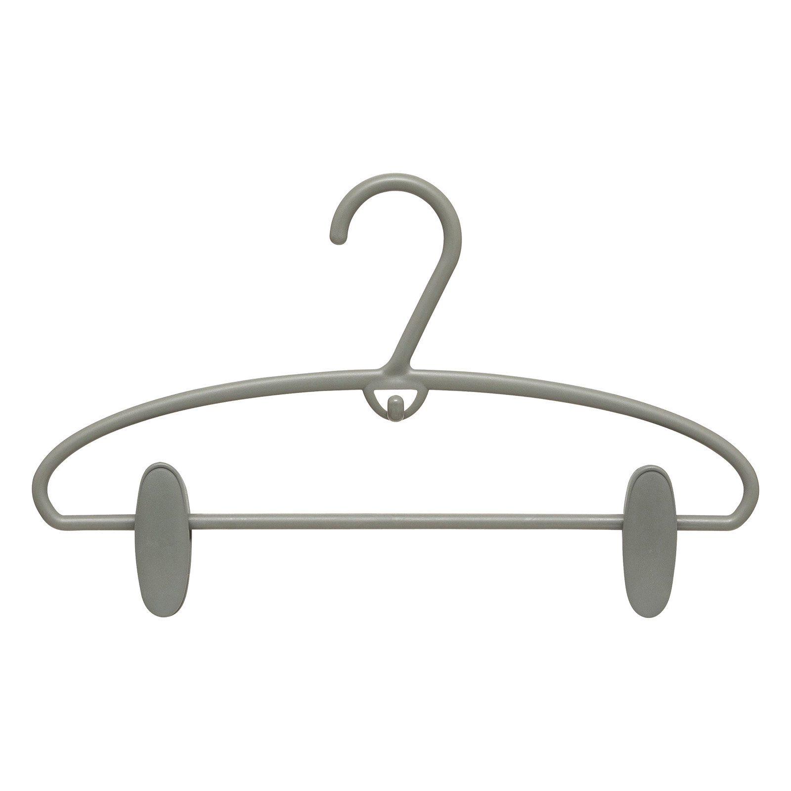 Kledinghangers met clips kunststof 34,4cm 4st