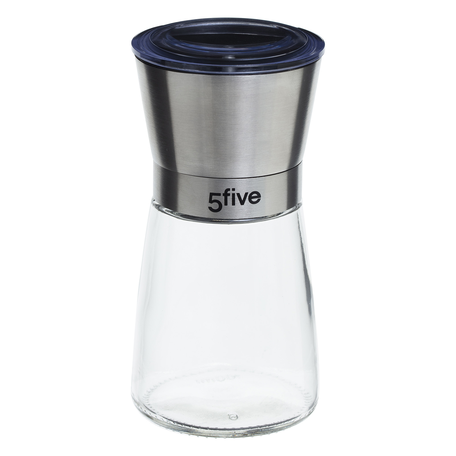 Kruidenmolen glas en RVS 160 ml 13,5cm
