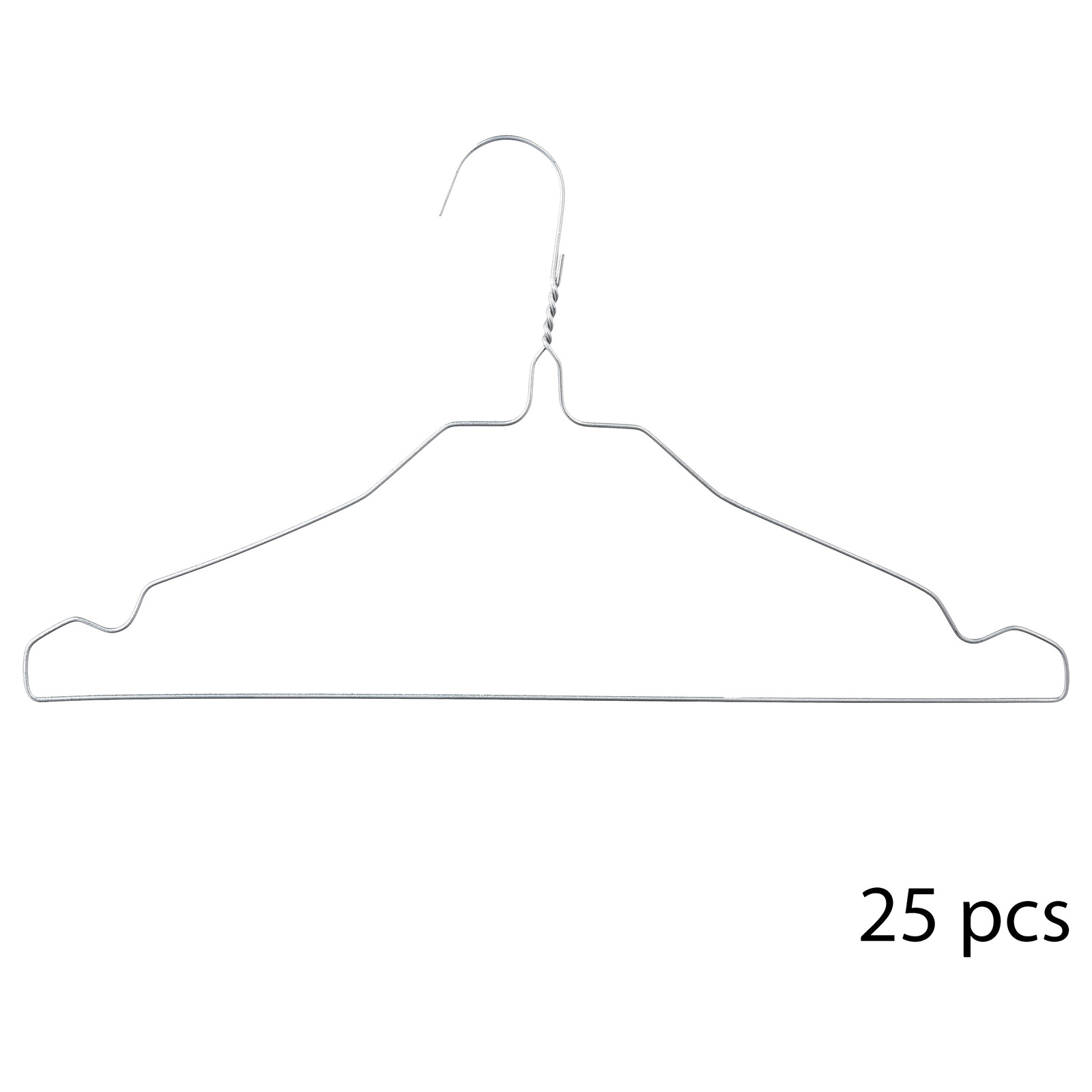 Metalen kledinghangers 25 stuks