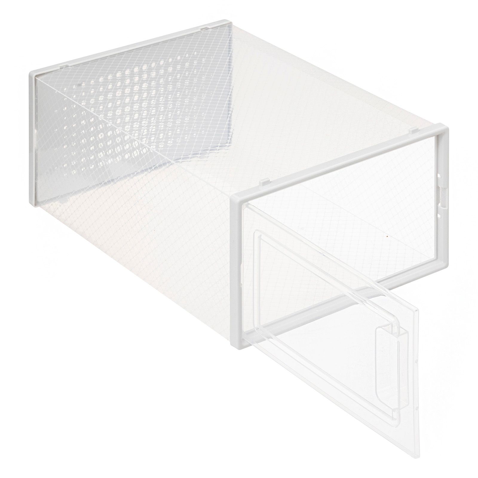 Schoenenbox stapelbaar transparant L 25x35x18,5cm