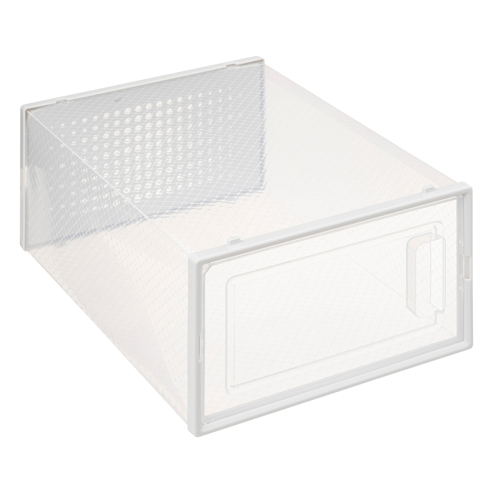 Schoenenbox stapelbaar transparant L 25x35x18,5cm