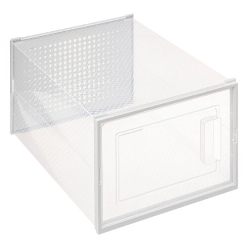 Schoenenbox stapelbaar transparant M 23,2x33,5x14cm