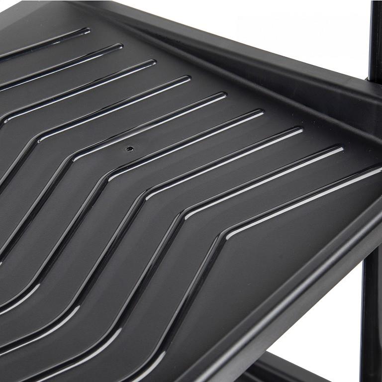 Schoenenrek op wielen 3-laags 50,5 × 30,5 × 62,5cm