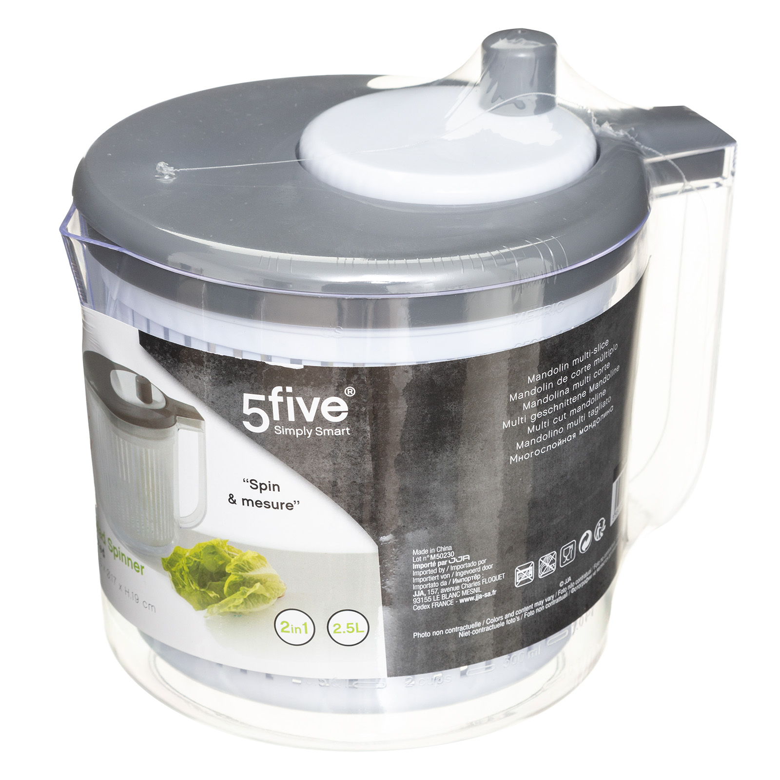 Slacentrifuge 2,5Lr – 2-in-1 met maatverdeling